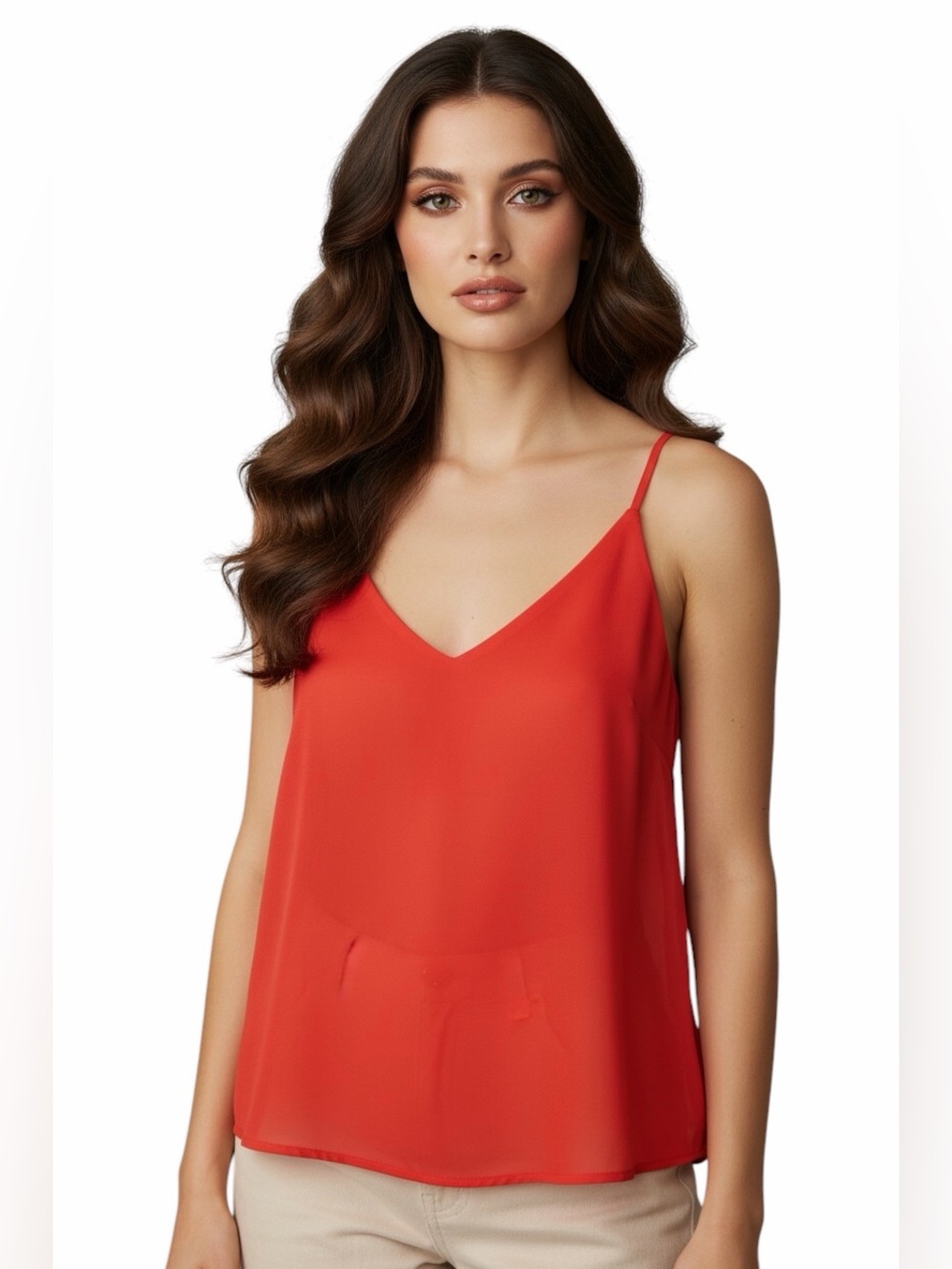 J.BRAND Orange Cami Top.